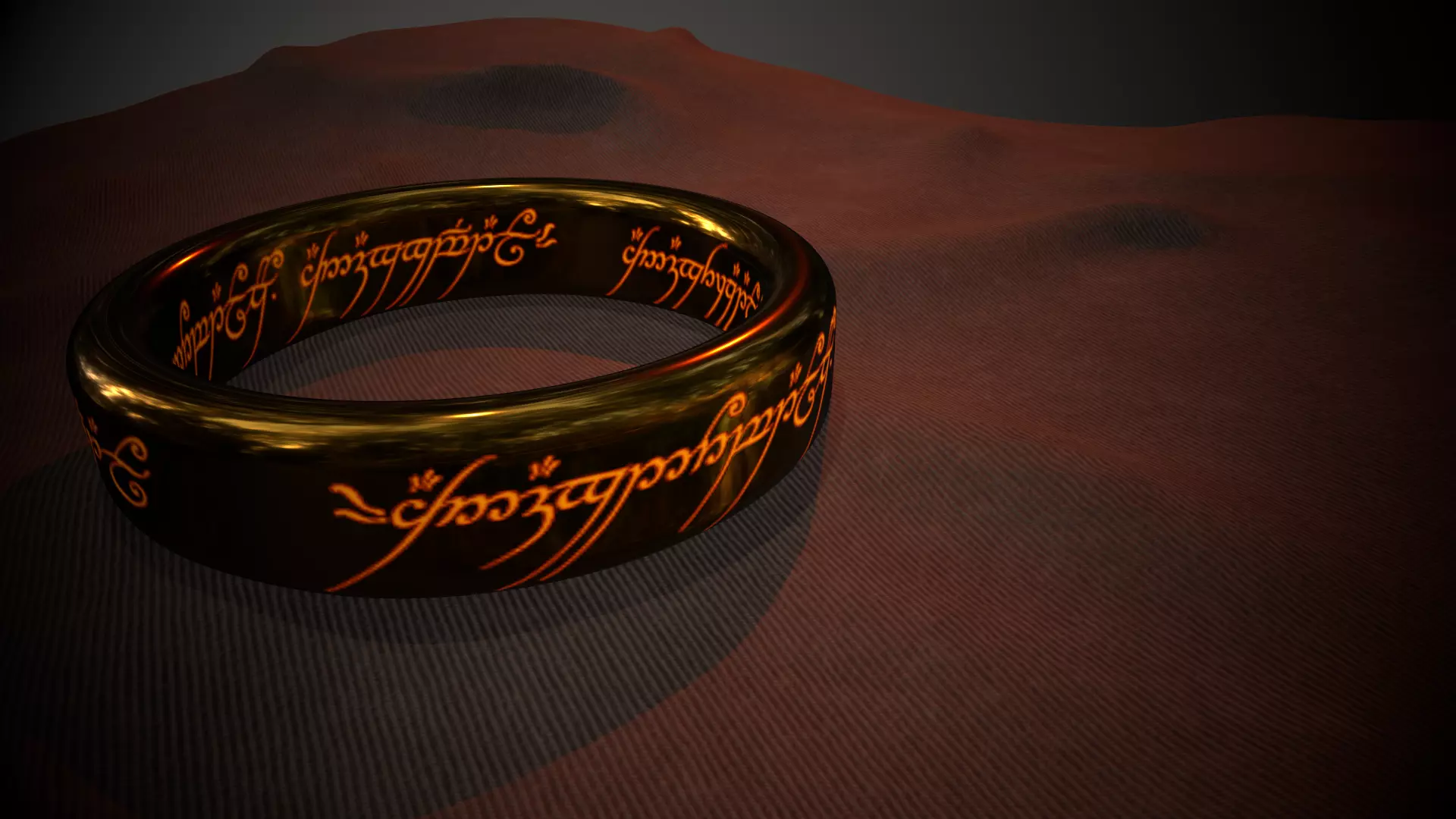 One Ring Texture The One Ring 3D model | CGTrader