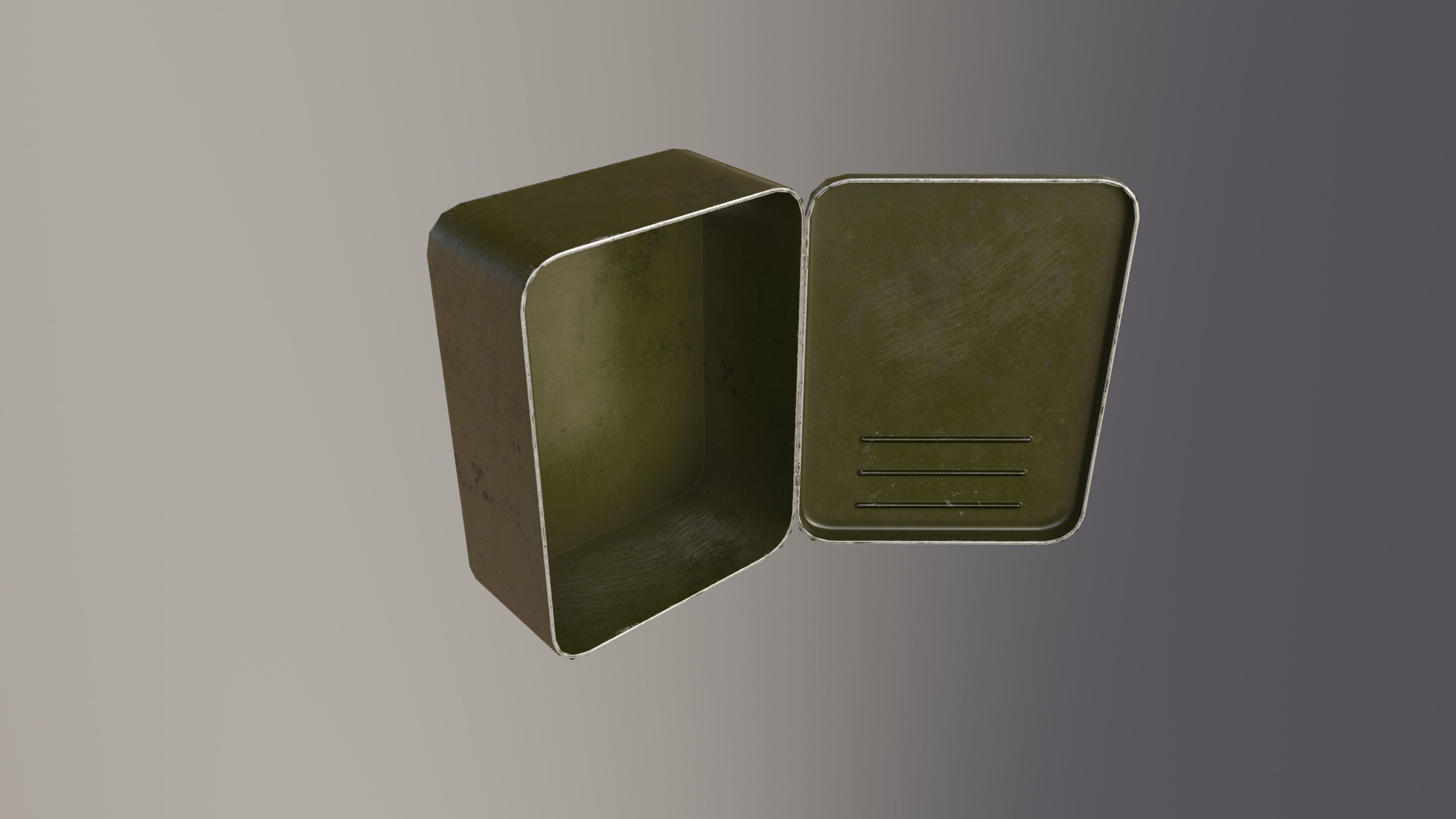 First Aid Box Low-poly 3D model_8