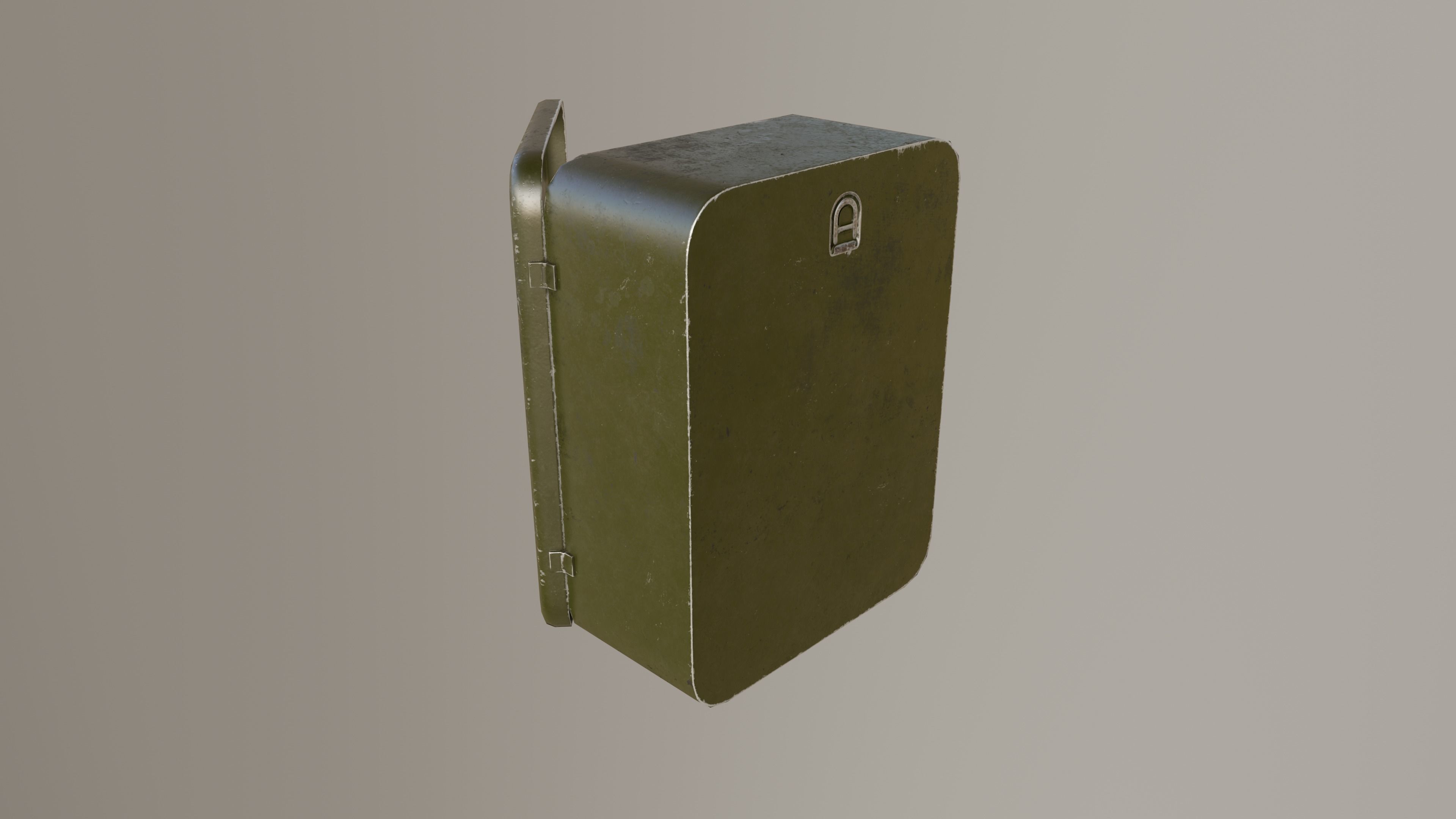First Aid Box Low-poly 3D model_6