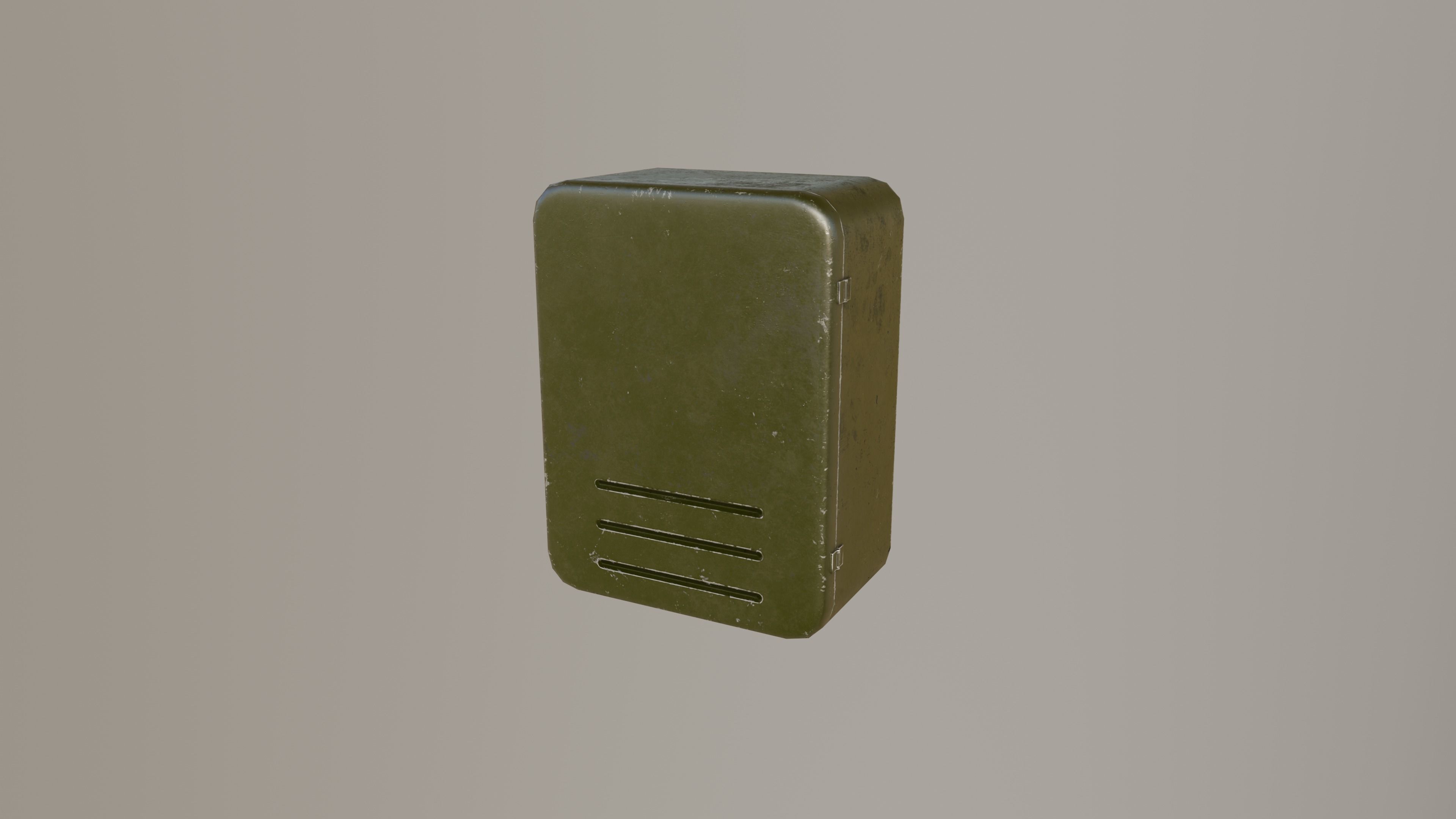 First Aid Box Low-poly 3D model_5