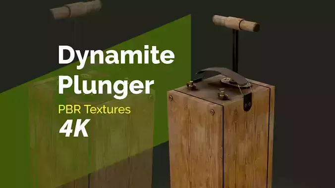 Dynamite Plunger Low-poly 3D model