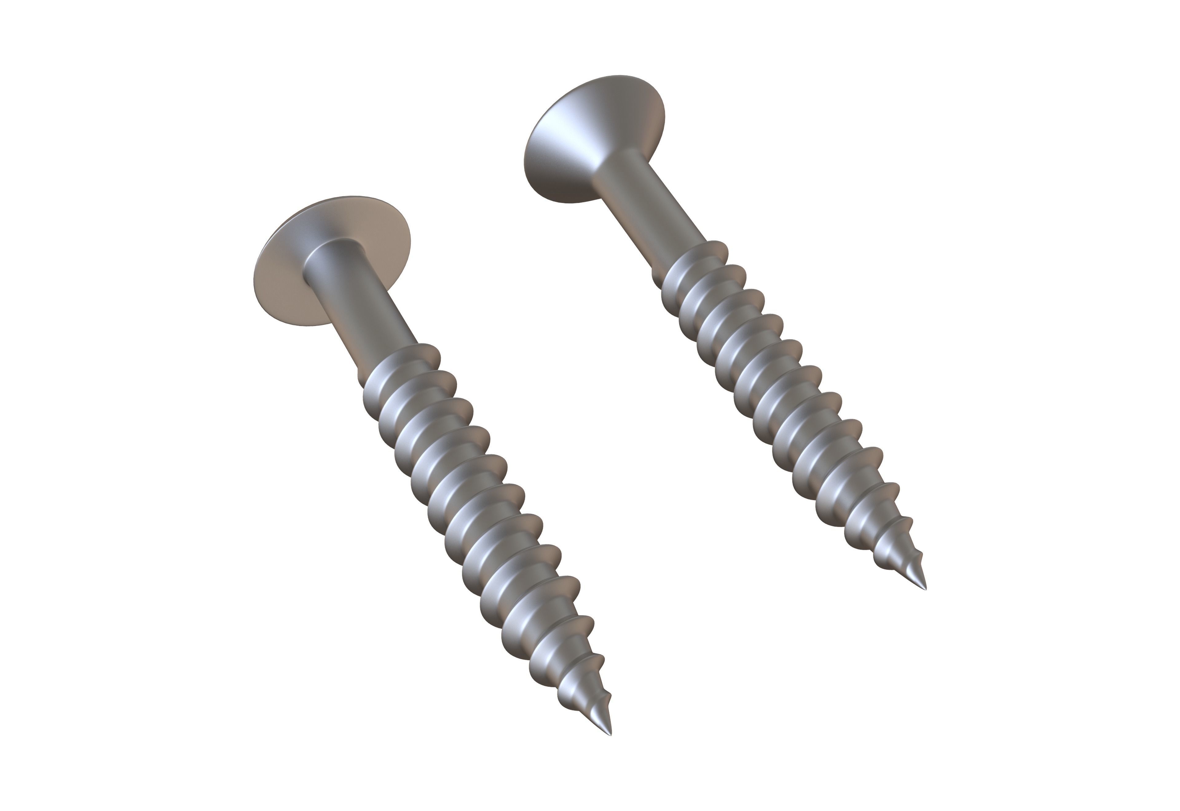 Wood Screws 3D Model 3D model_2