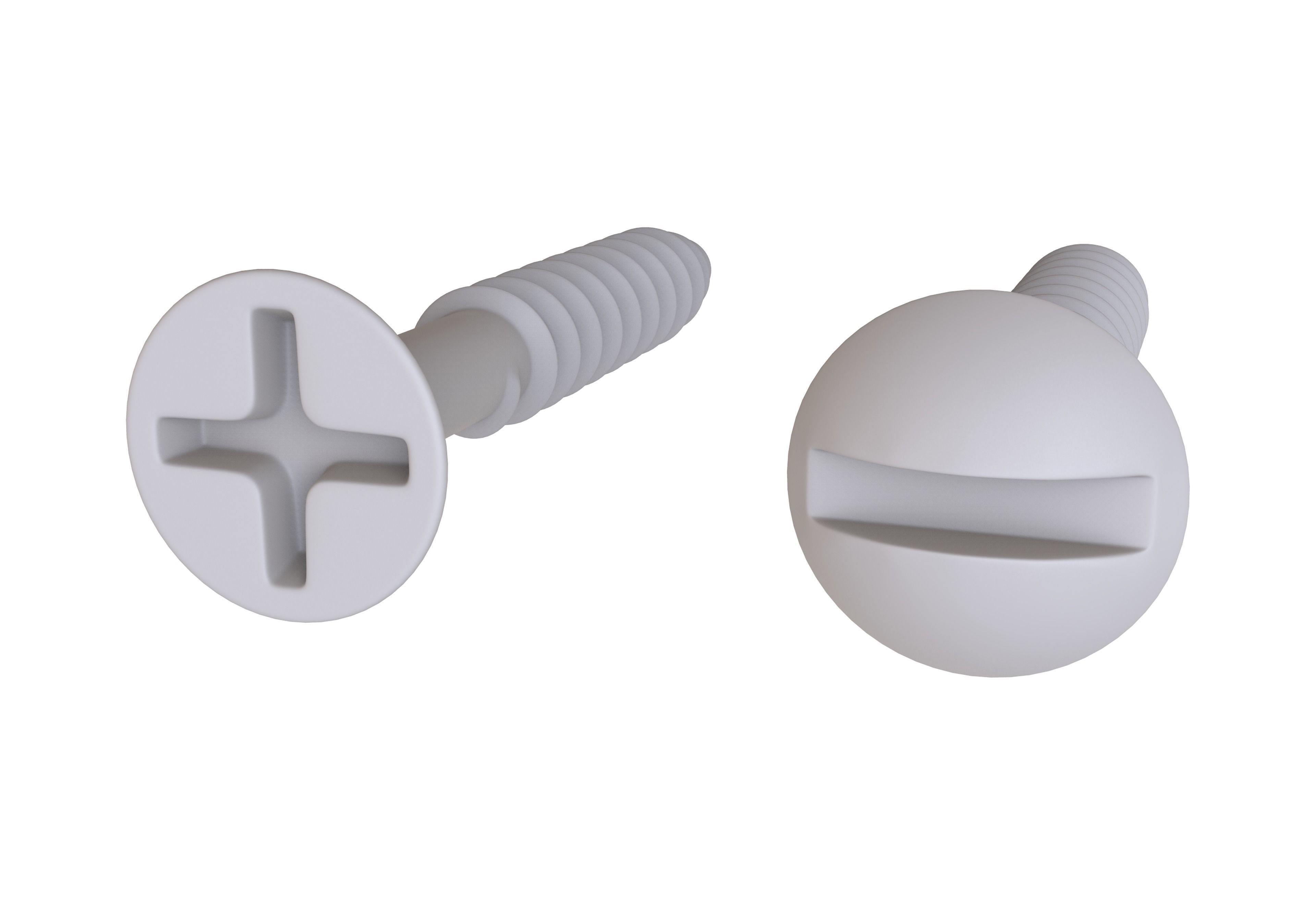 Wood Screws 3D Model 3D model_6