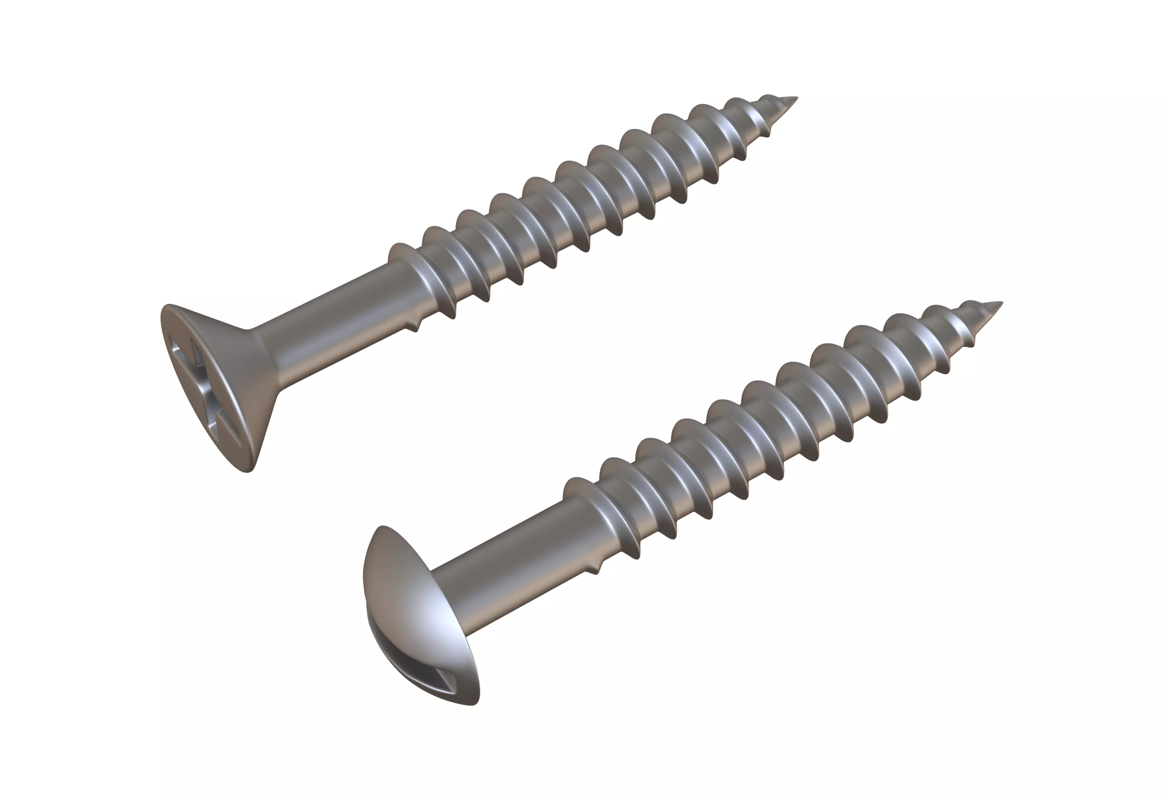 Wood Screws 3D Model 3D model_0
