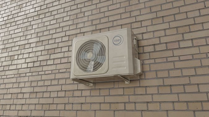 Air Conditioning Low-poly 3D model
