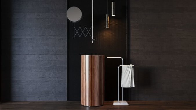 washbasin SALVATORI ADDA  Freestanding washbasin 3D model