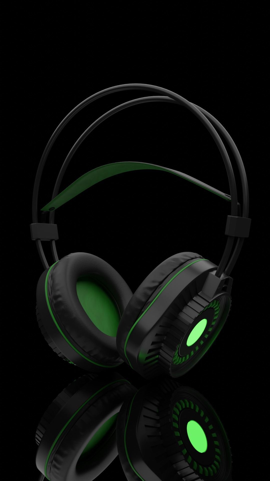 Headset pair of headphones Free 3D model_3