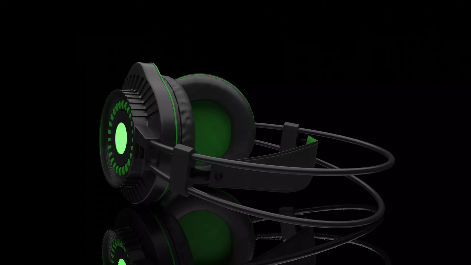 Headset pair of headphones Free 3D model_0