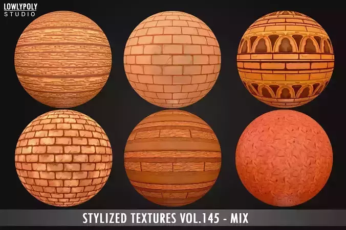 Mix Vol 145 - Stylized Textures Texture