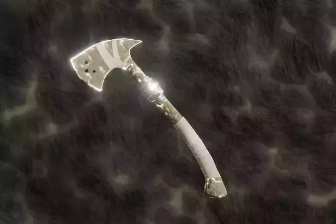 Earth Axe - Elemental Axe - Model 01 Low-poly 3D model