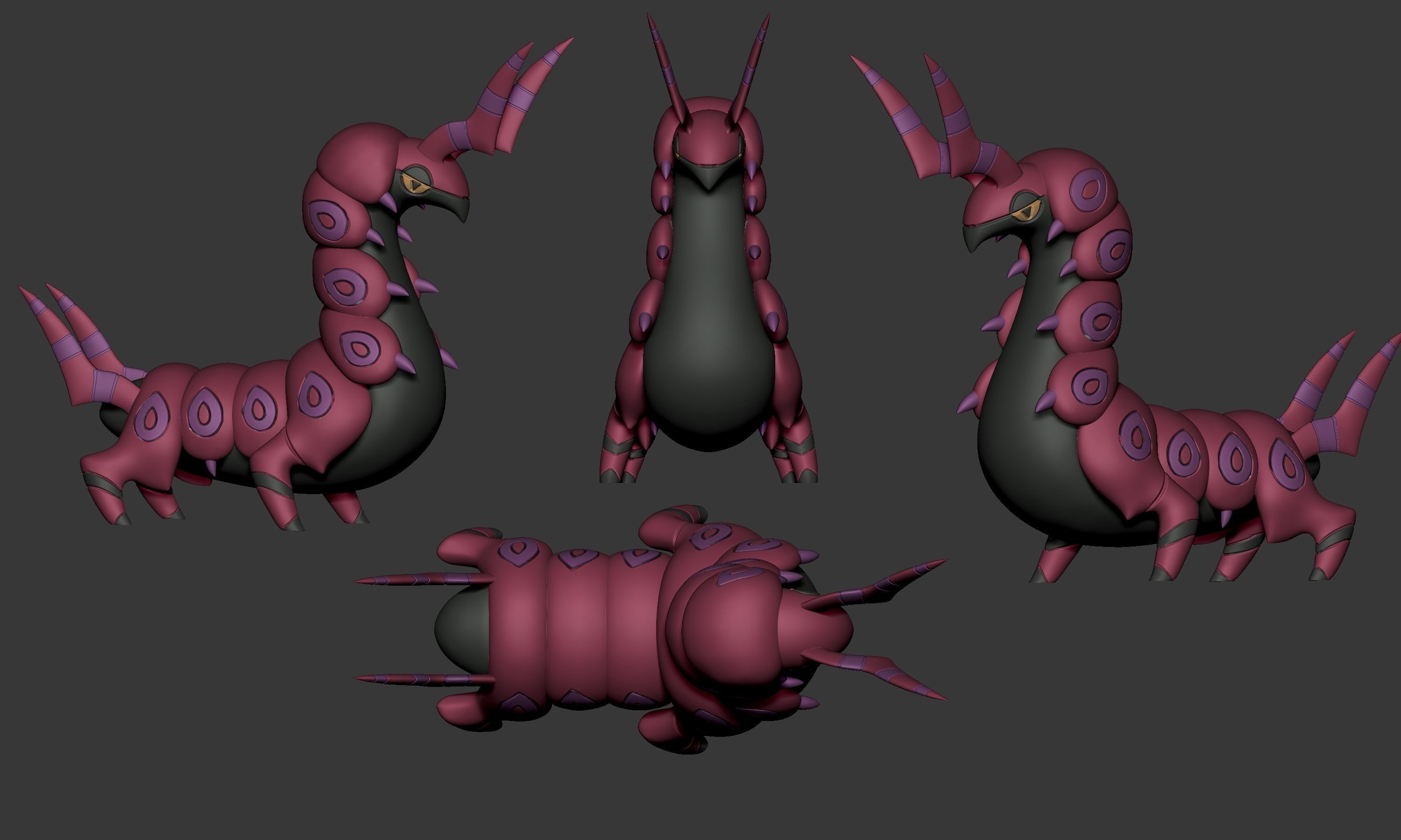 Pokemon - Scolipede 3D print model_2