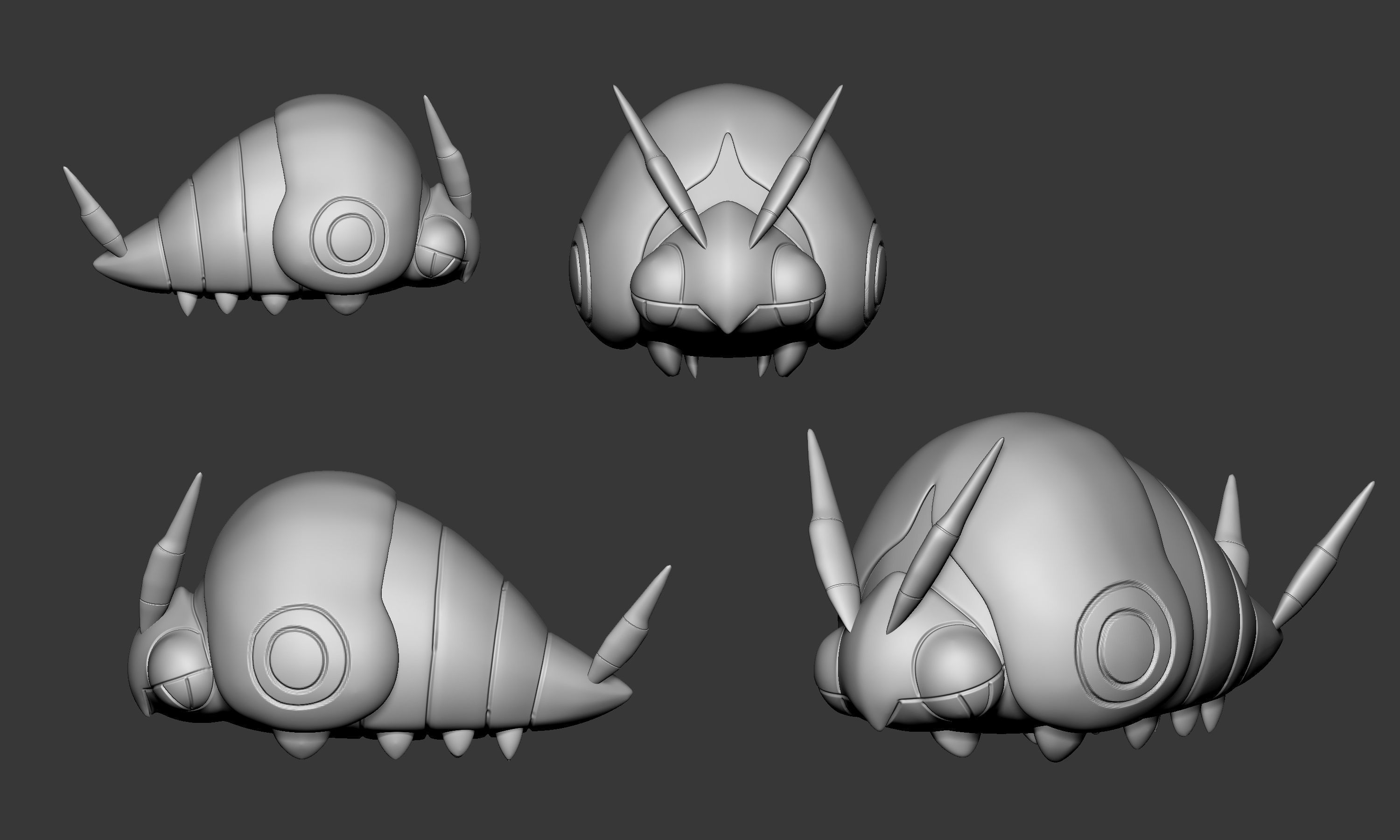 Pokemon - Venipede Whirlipede and Scolipede 3D print model_10