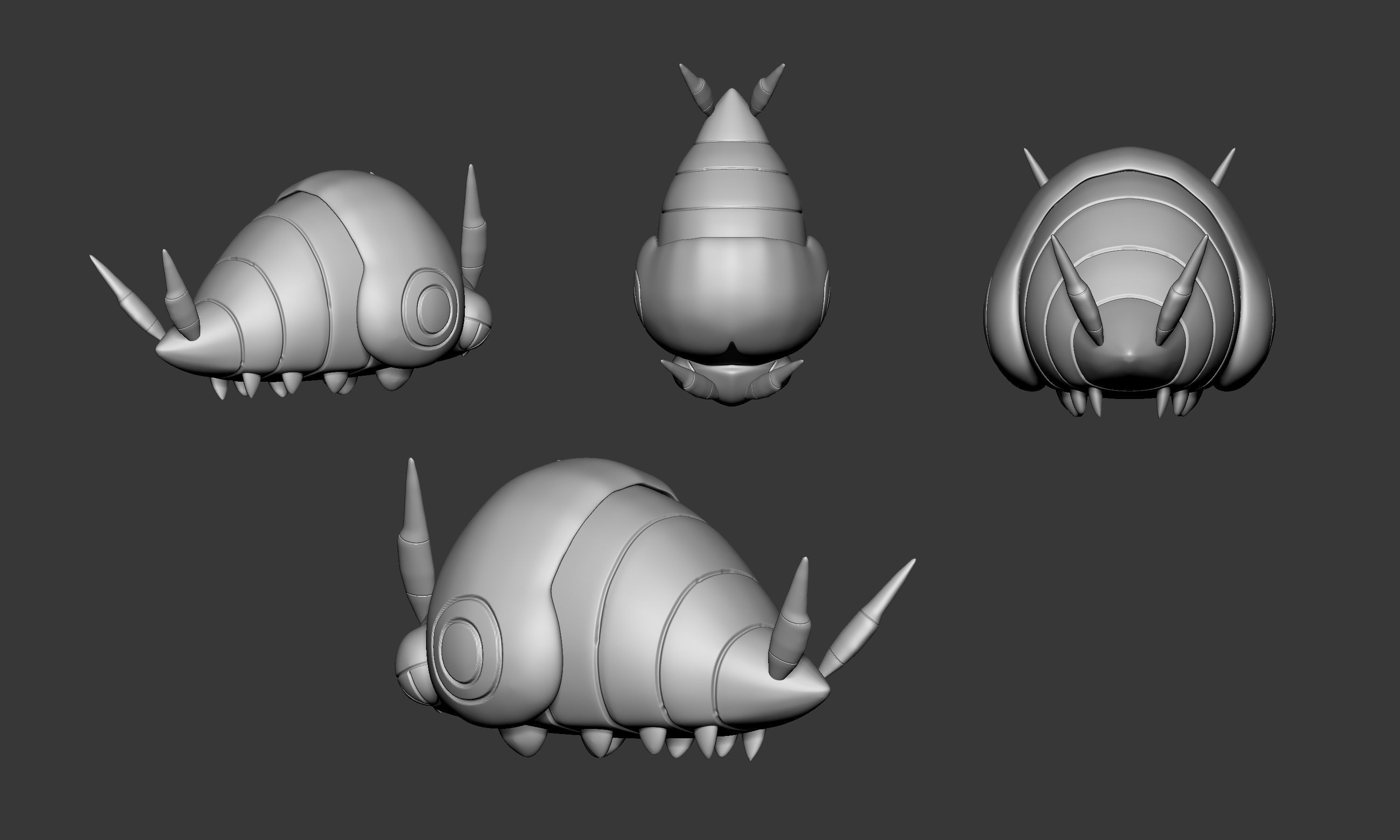 Pokemon - Venipede Whirlipede and Scolipede 3D print model_11