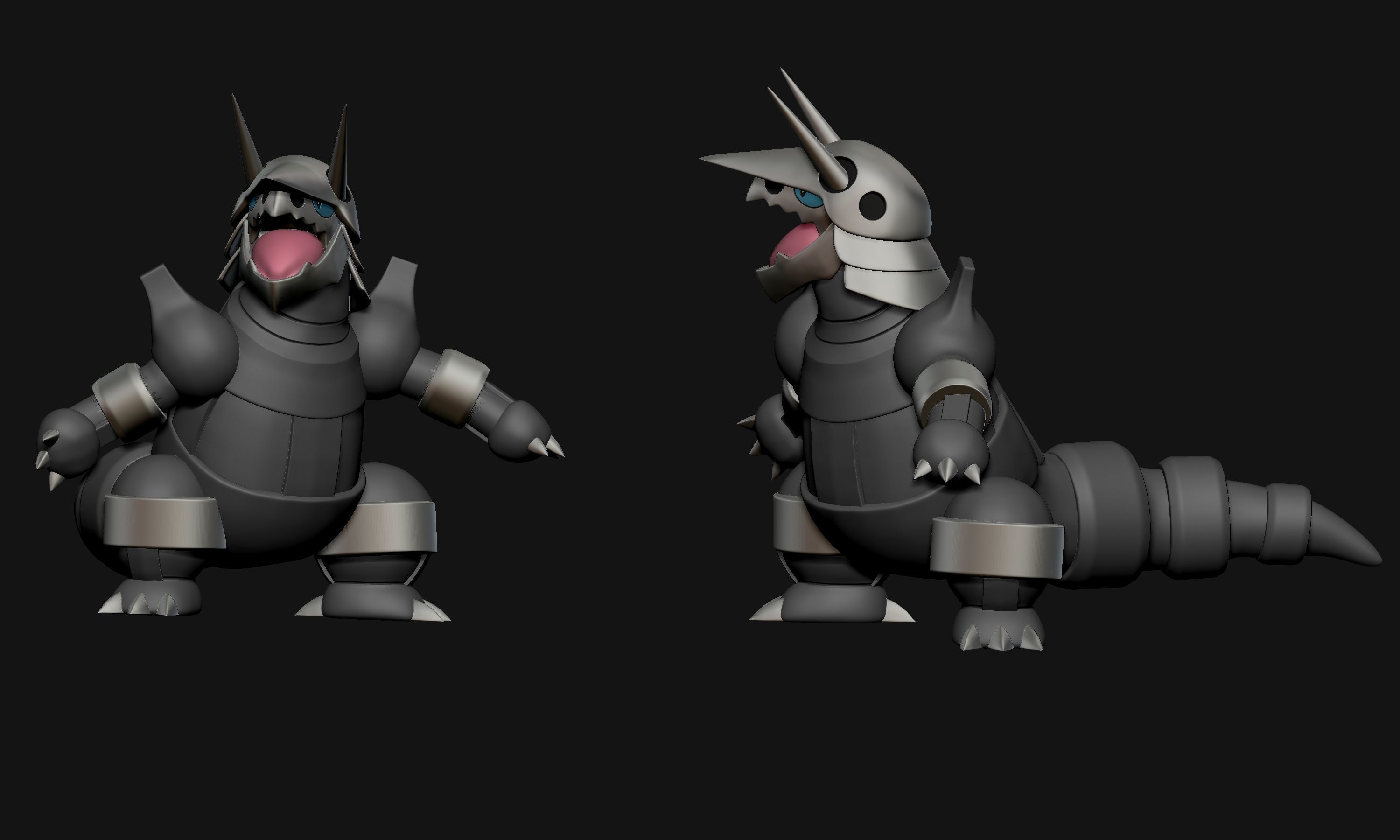 Pokemon - Aggron 3D print model_2