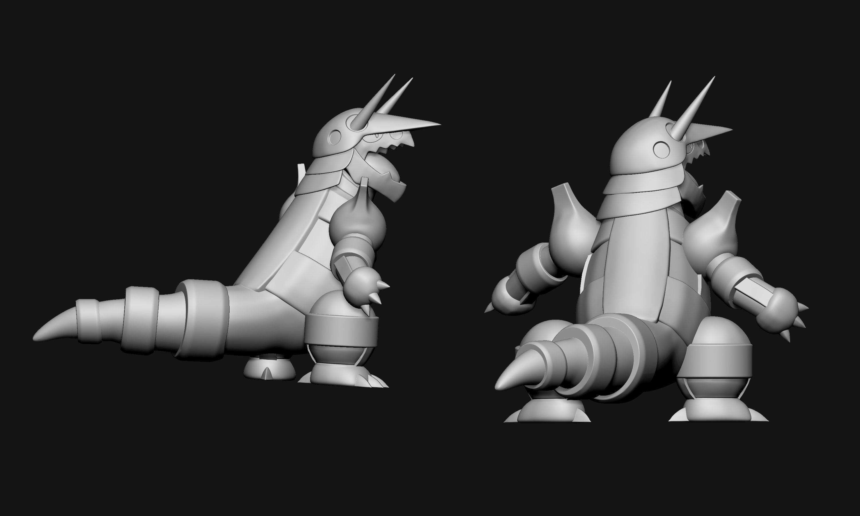 Pokemon - Aggron 3D print model_7