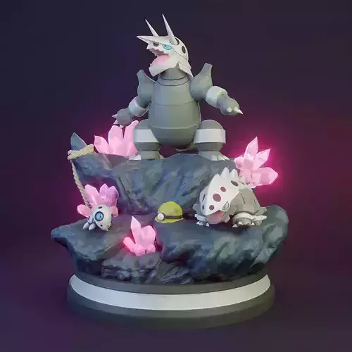 Pokemon - Aggron Family Figure