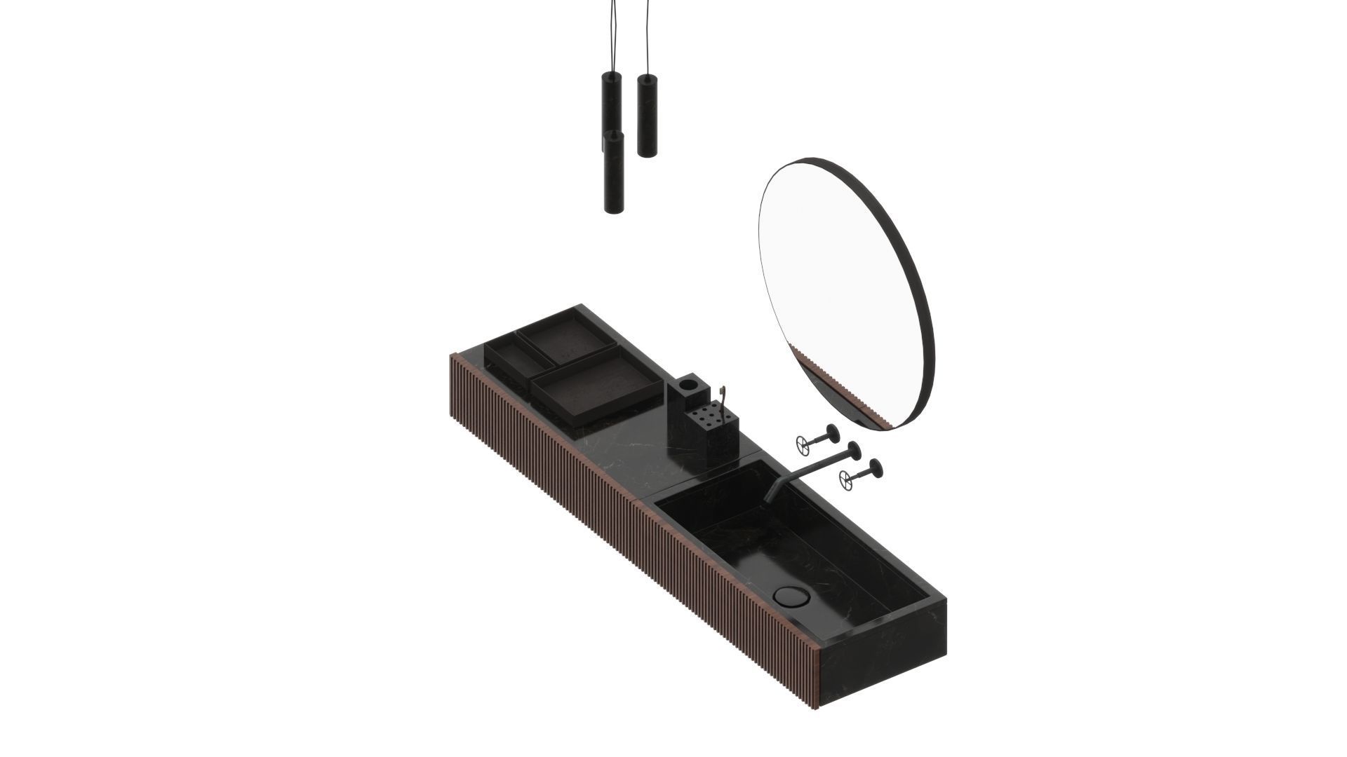 washbasin SALVATORI ADDA Rectangular washbasin 3D model_5