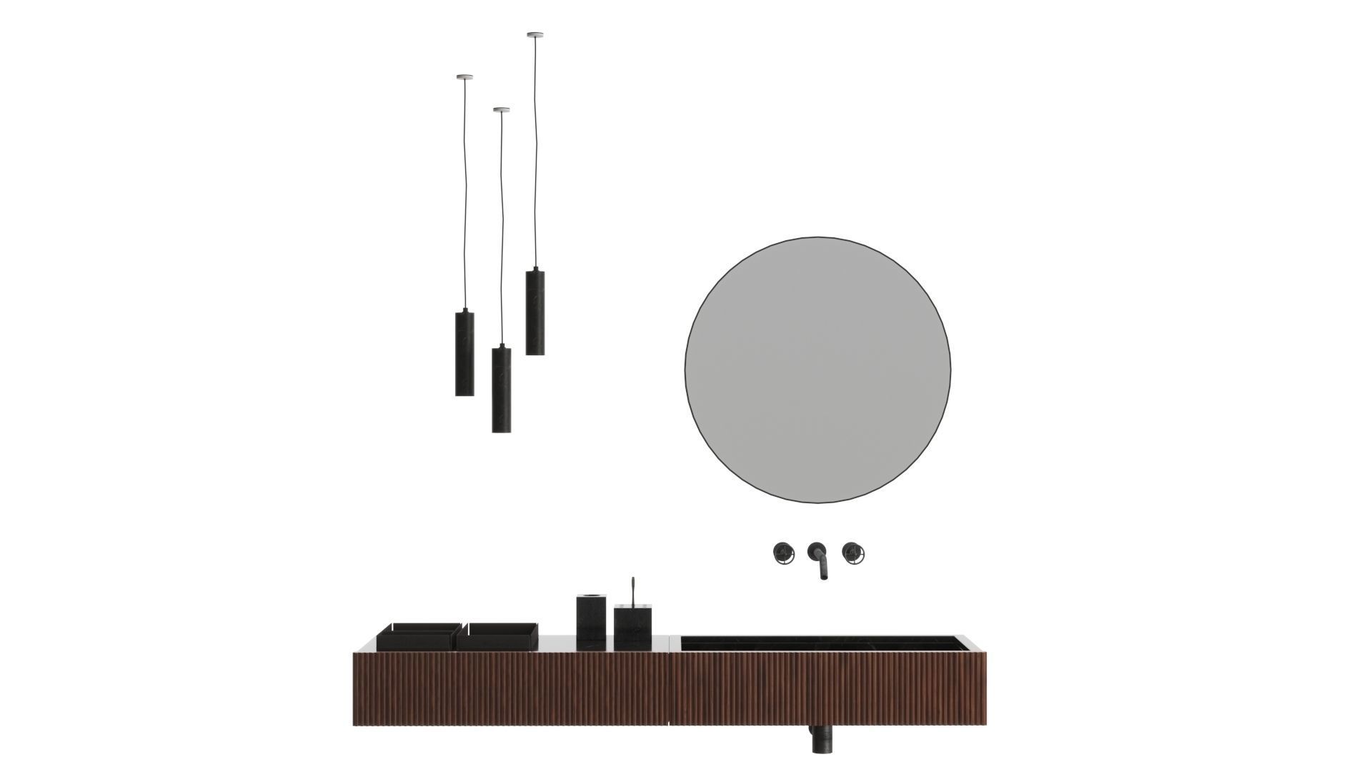 washbasin SALVATORI ADDA Rectangular washbasin 3D model_2