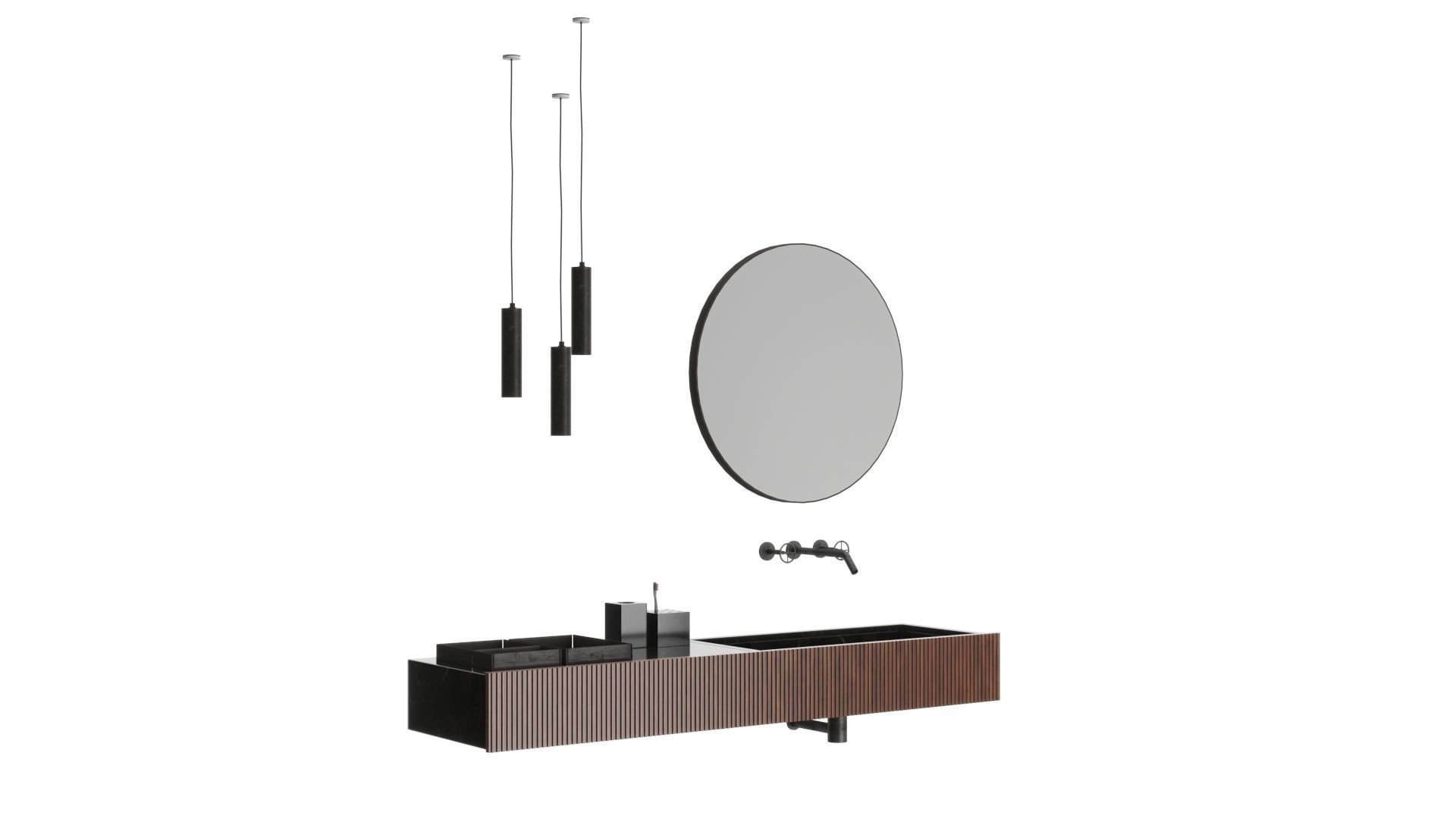 washbasin SALVATORI ADDA Rectangular washbasin 3D model_3