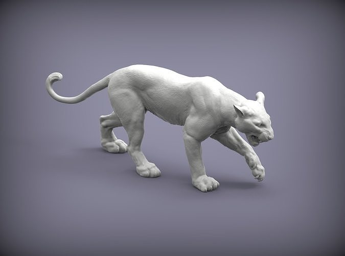 panther 3D print model view 3