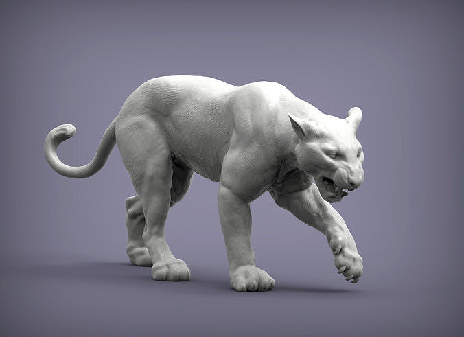 panther 3D print model view 6
