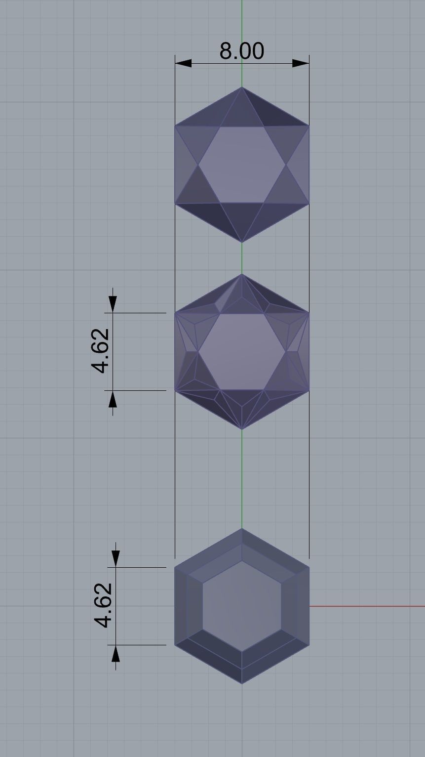 different gems cut set  77 items 1 extra hexagonal  3D print model_16