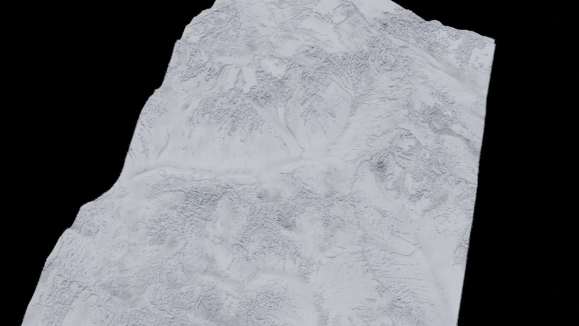 Terrain Model 8 - Mountainous trrain  3D model_5