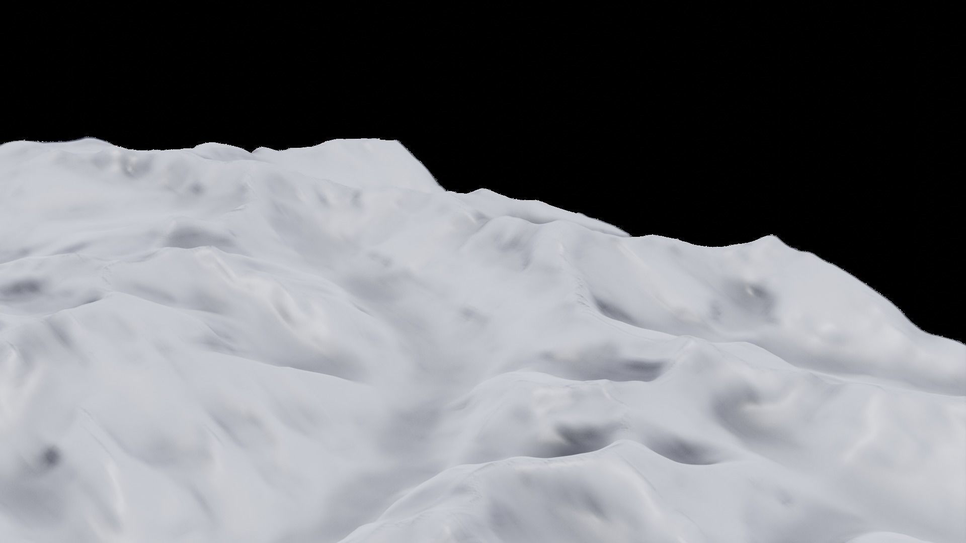 Terrain Model 8 - Mountainous trrain  3D model_4