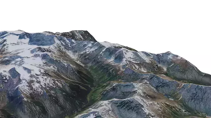 Terrain Model 8 - Mountainous trrain 