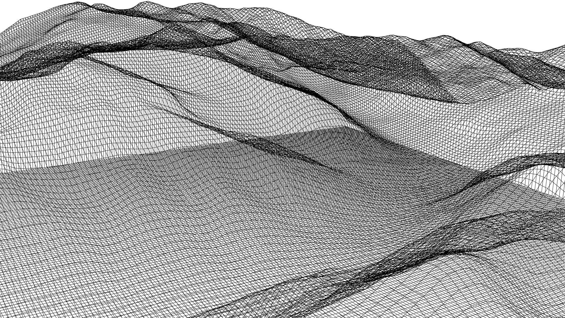 Terrain Model 8 - Mountainous trrain  3D model_11