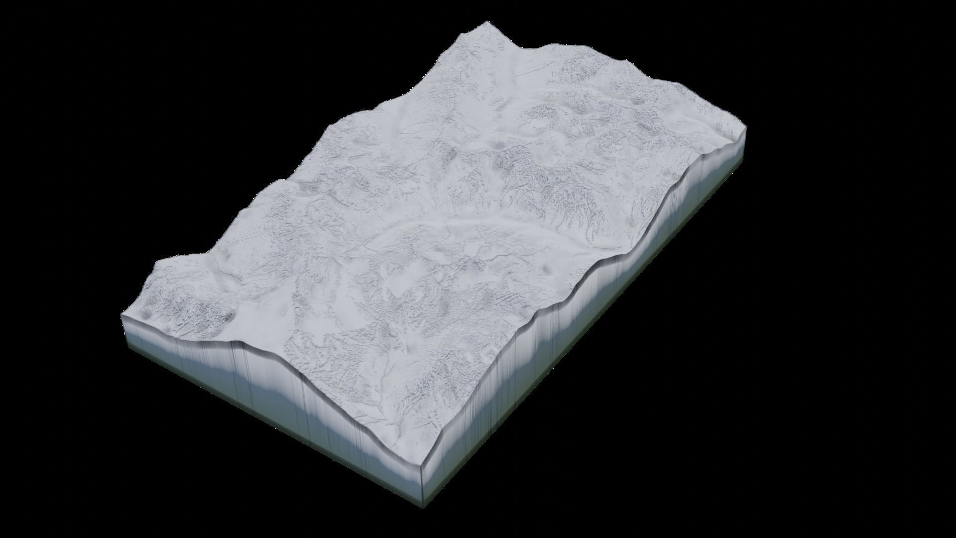 Terrain Model 8 - Mountainous trrain  3D model_6