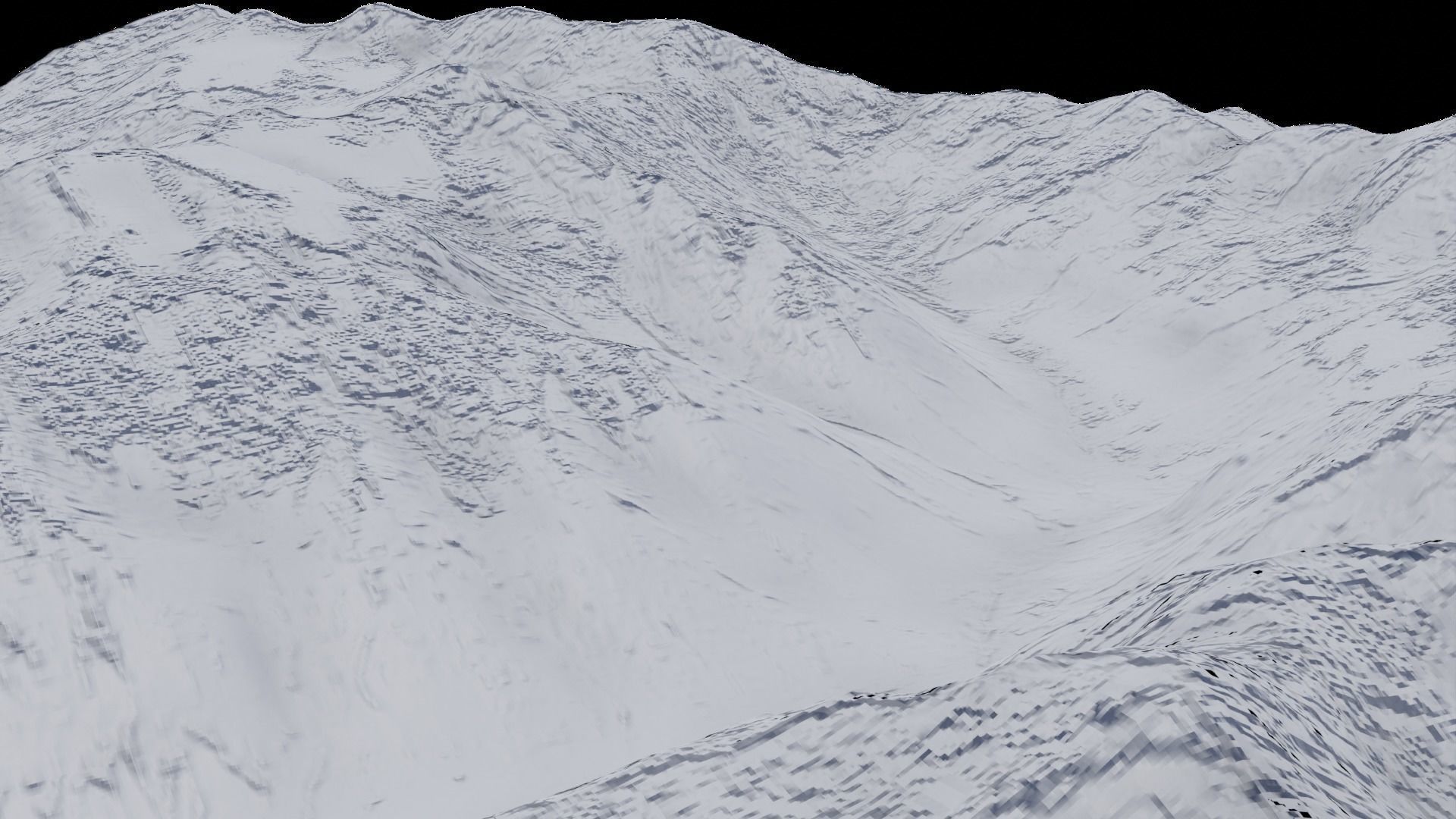 Terrain Model 8 - Mountainous trrain  3D model_7