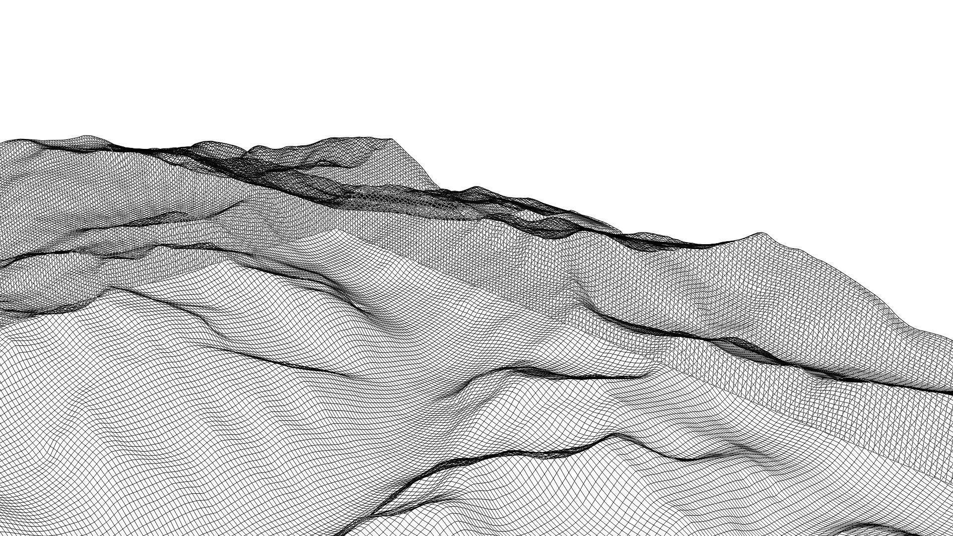 Terrain Model 8 - Mountainous trrain  3D model_8