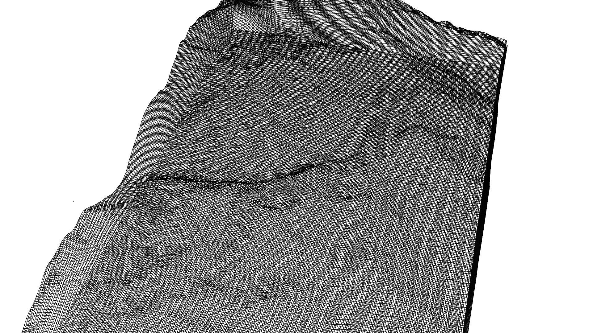 Terrain Model 8 - Mountainous trrain  3D model_9