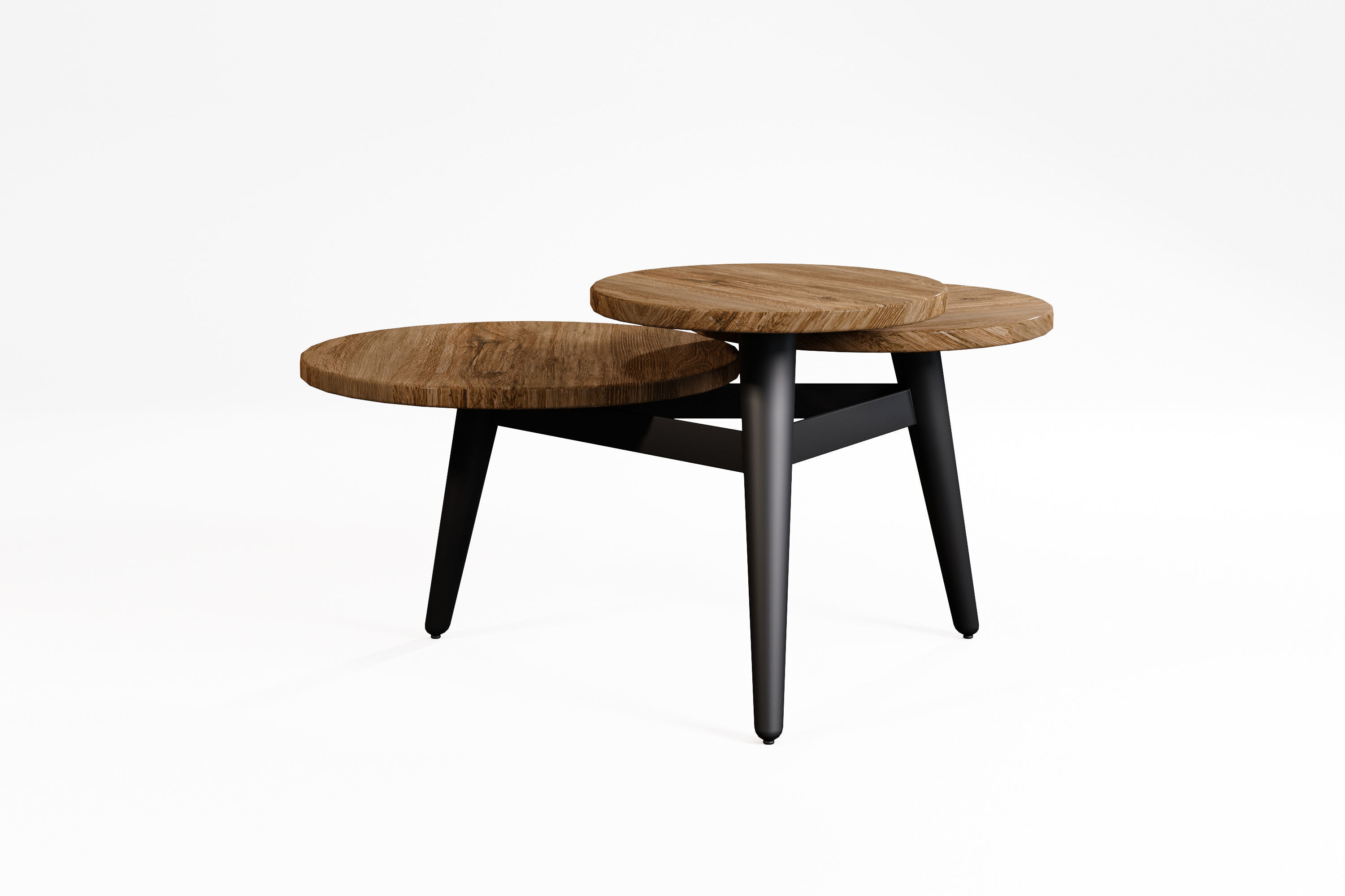 Modern Coffee table Low-poly 3D model_7