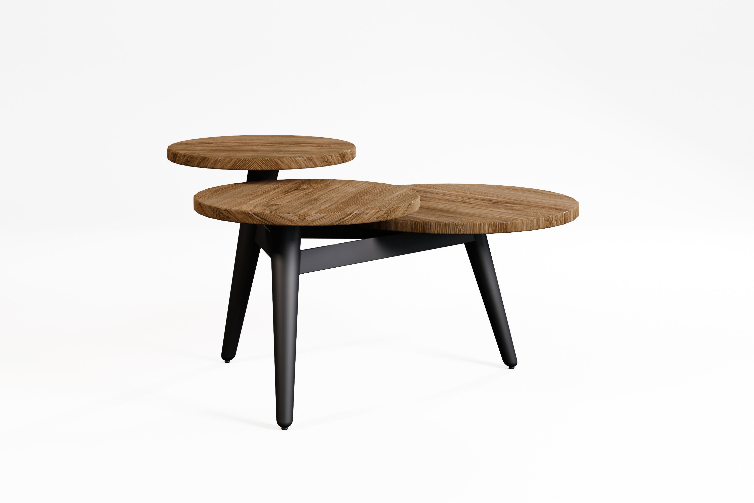 Modern Coffee table Low-poly 3D model_3