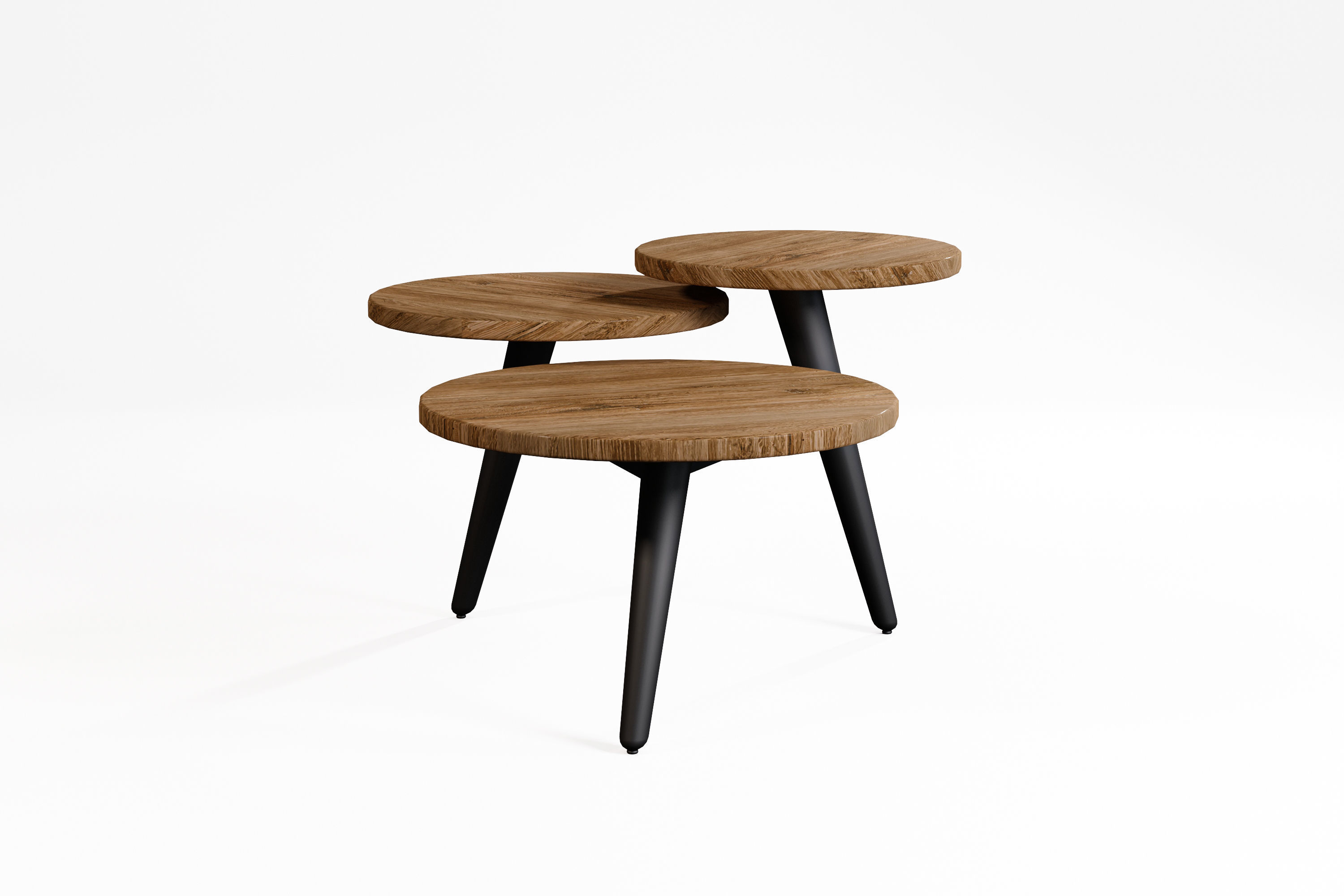 Modern Coffee table Low-poly 3D model_9