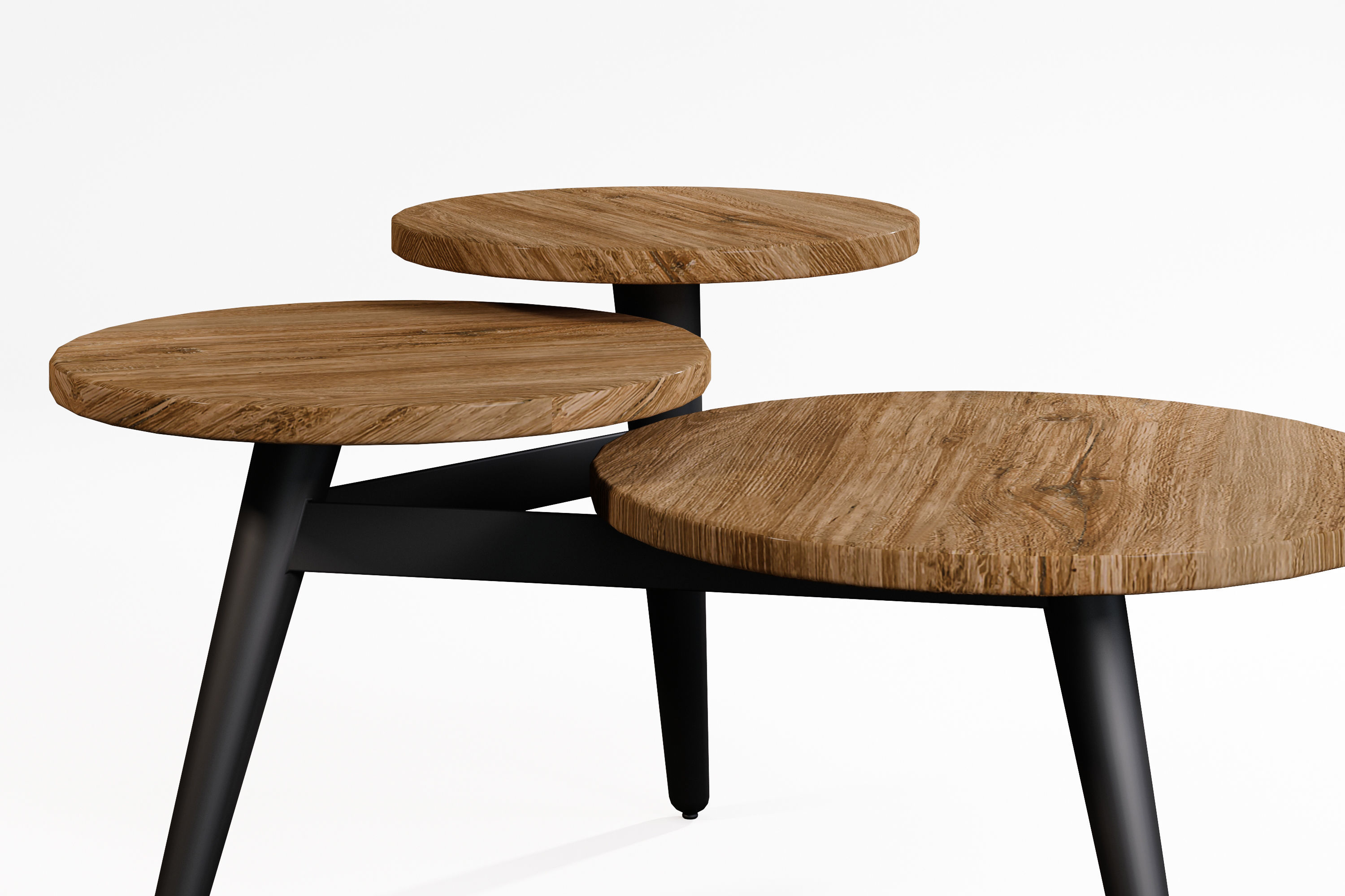 Modern Coffee table Low-poly 3D model_13