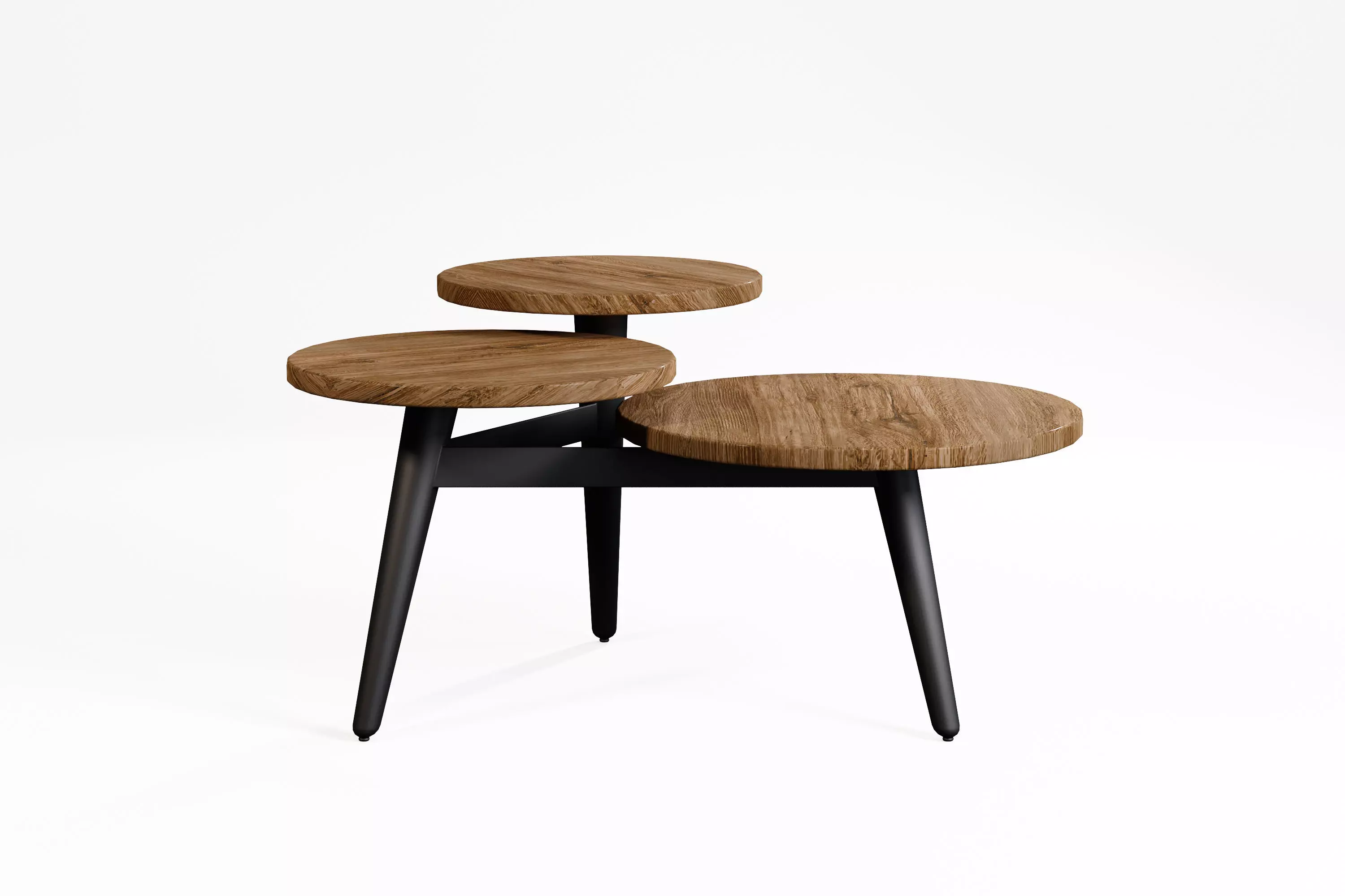 Modern Coffee table Low-poly 3D model_0