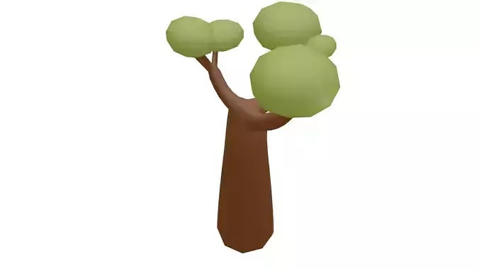 Tree2 - Low poly tree with leaves