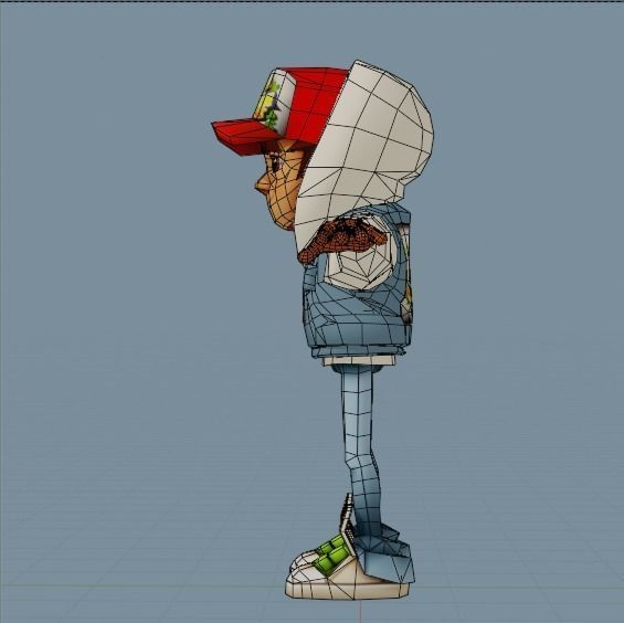 this is subway in game playstor  3D model_2