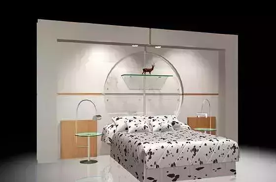 Bed With Back wall