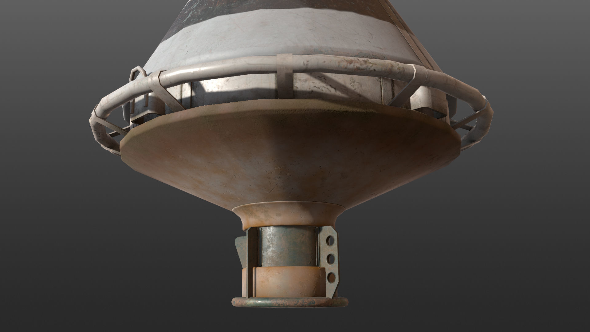 Buoy River RB-4-01 Safe Water Mark Low-poly 3D model_19