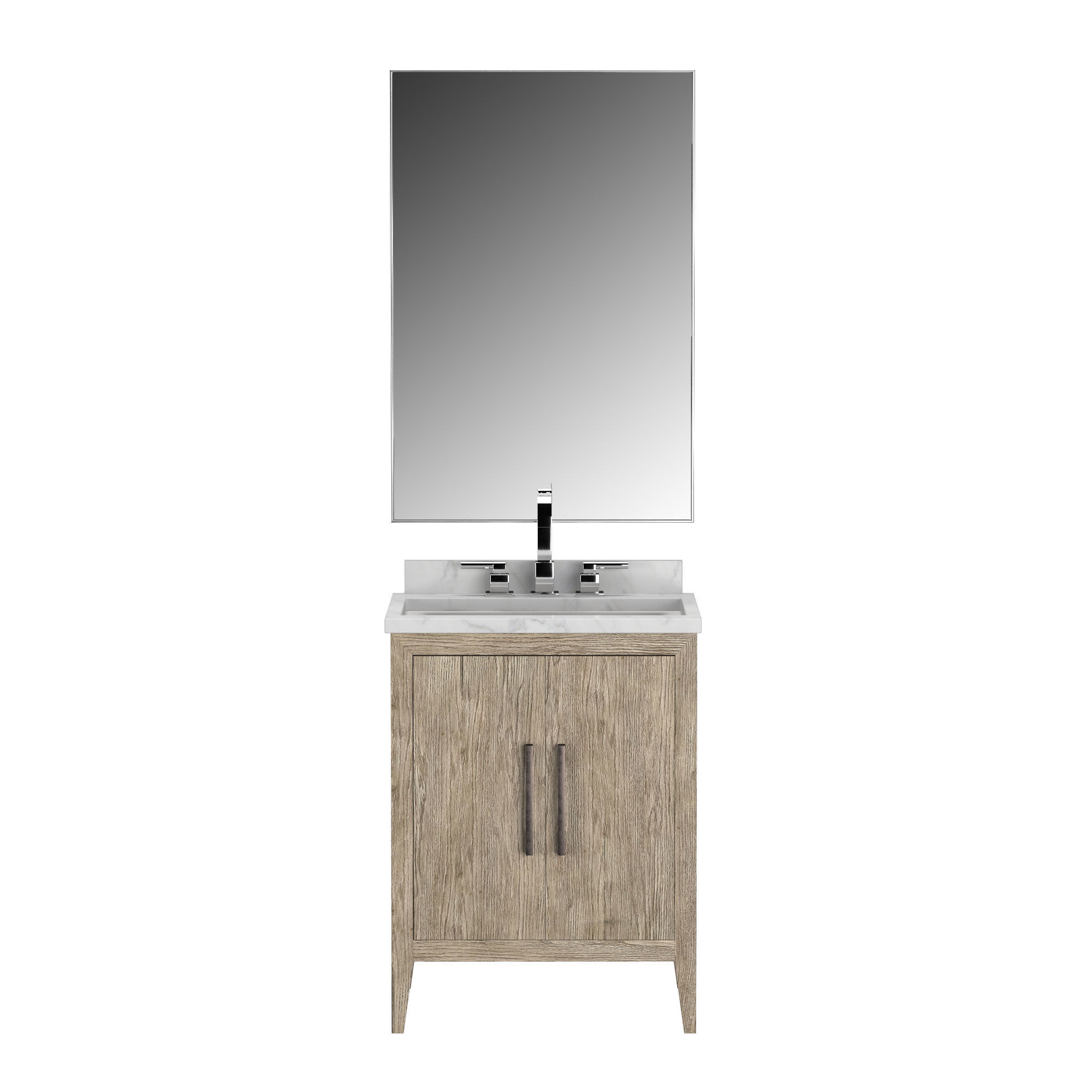FRENCH CONTEMPORARY POWDER VANITY 3D model_2