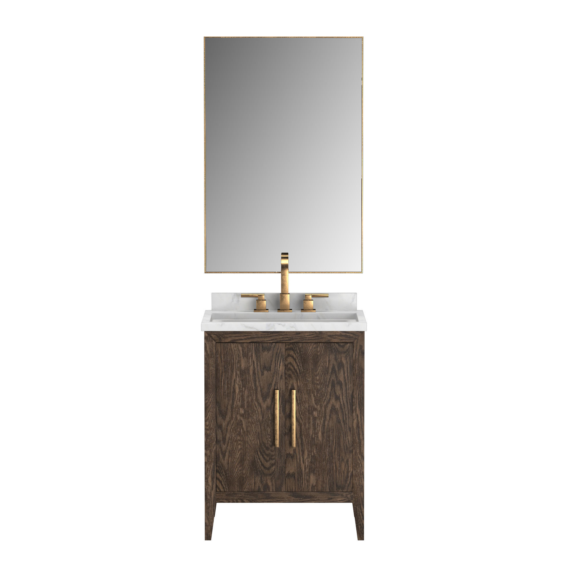 FRENCH CONTEMPORARY POWDER VANITY 3D model_6