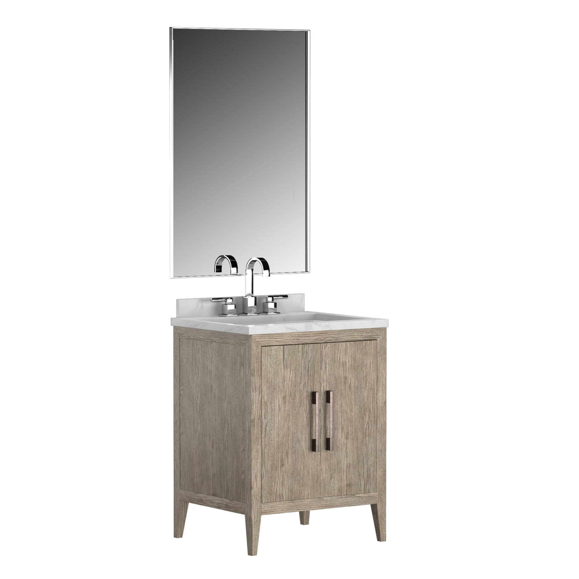FRENCH CONTEMPORARY POWDER VANITY 3D model_1