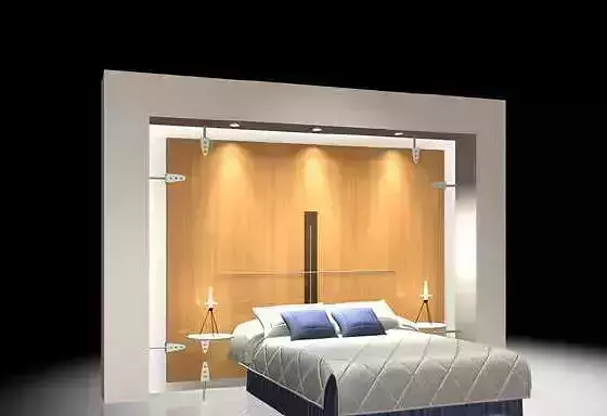 Bed With Back wall