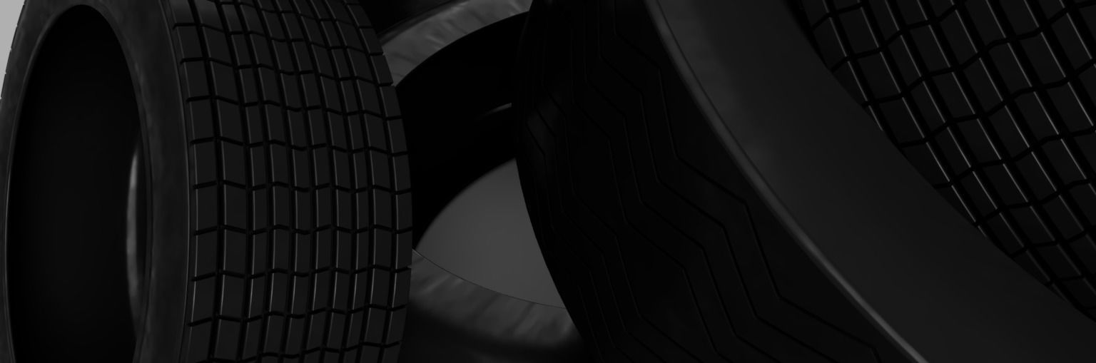 Two Size Tyre Stack 3D model_2