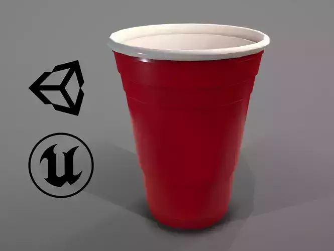 Red Beer Pong Plastic Solo Cup