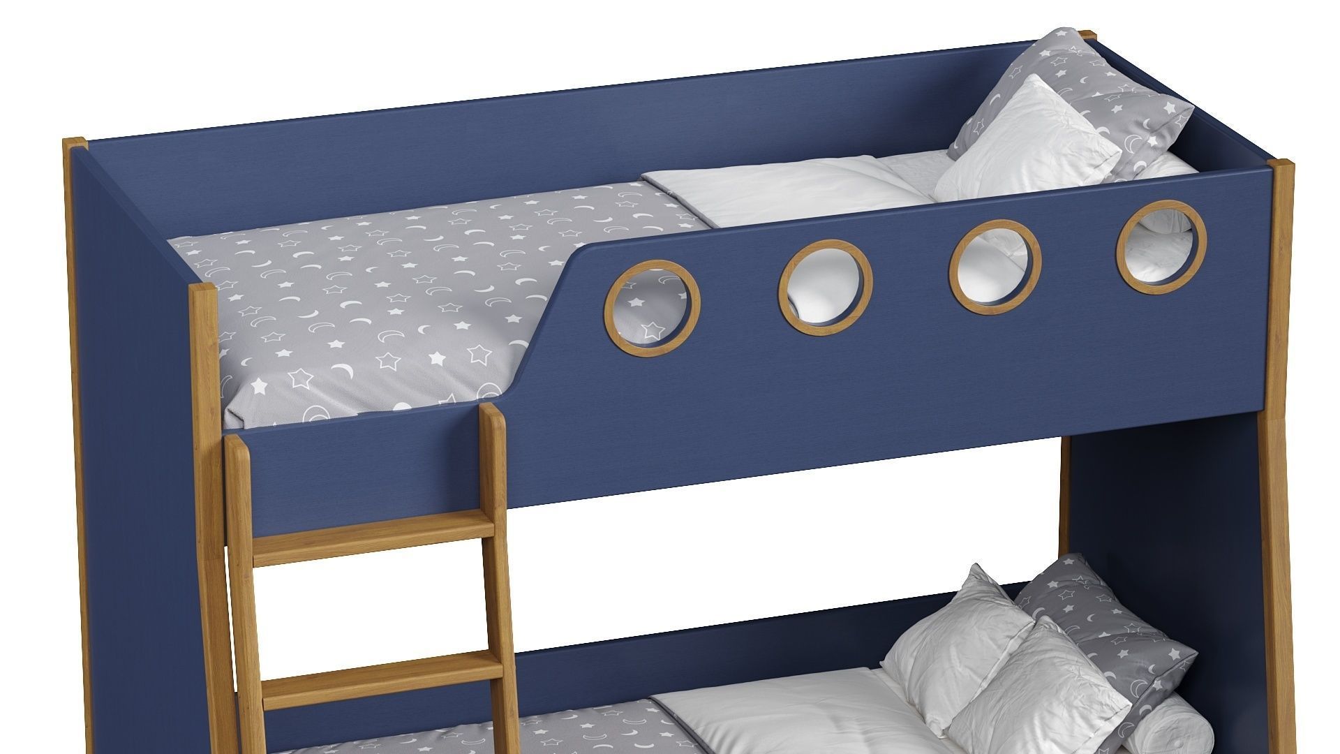 Bunk bed  3D model_3